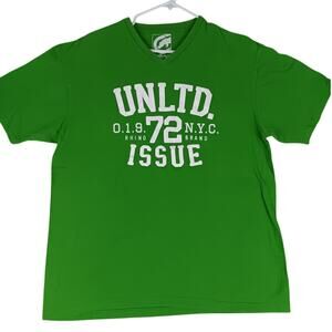 Ecko Unltd Classic T-Shirt Men's X-Large Green Graphic Streetwear Hip Hop